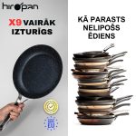 Viegli lietojama nelīpošā panna