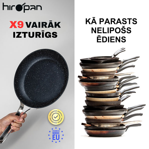 Viegli lietojama nelīpošā panna